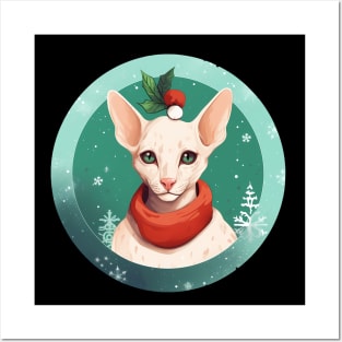 Oriental Shorthair Cat Xmas, Love Cat Posters and Art